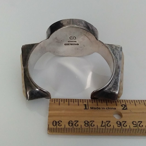 Unique Modernist Darla Nordstrom Sterling Silver Cuff VINTAGE - Picture 10 of 16